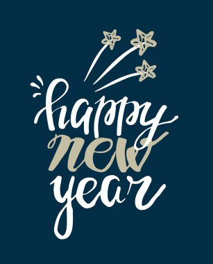 Çizilmiş yazı poster kış tatil el