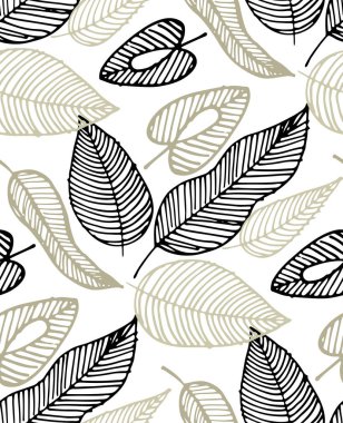 Elle çizilmiş doodle çiçek kalp desen arka plan - duvar kağıdı, kumaş, tekstil