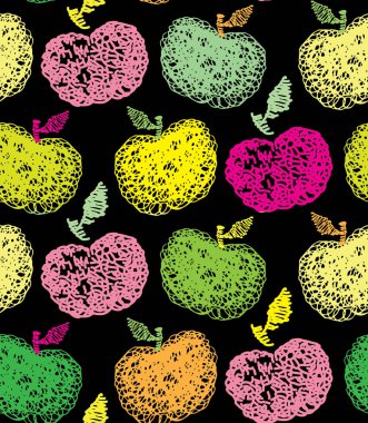 Elle çizilmiş doodle soyut desen arka plan