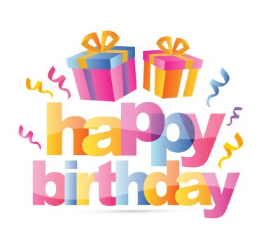 İyi ki doğdun renk afiş şablon