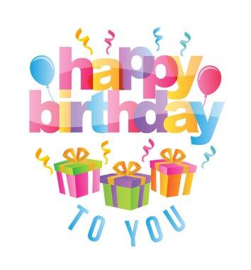 İyi ki doğdun renk afiş şablon