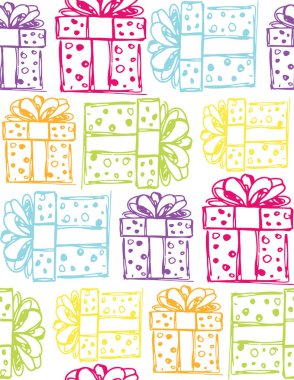 Mutlu yıllar hediye mevcut kutusunda desen, mutlu yeni yıl arka plan