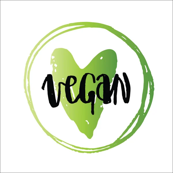 Handgezeichnetes Doodle Veganes Set Umweltzeichen — Stockvektor