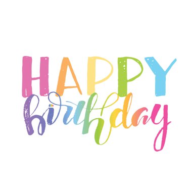 Mutlu yıllar - el çizilmiş doodle yazı poster