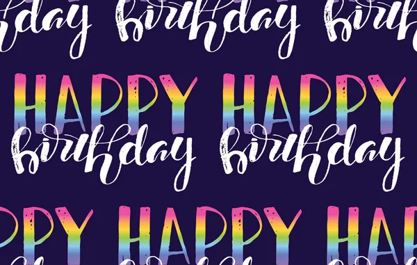 Χέρι Συντάσσονται Doodle Μοτίβο Φόντου Χαρούμενα Γενέθλια Σας — Διανυσματικό Αρχείο