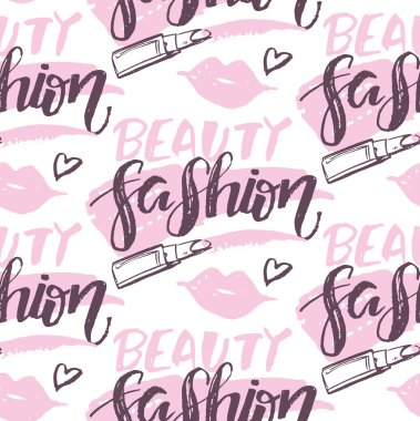 Moda güzellik el çizilmiş doodle desen arka plan wallaper kumaş Tekstil