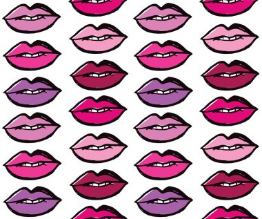 Moda güzellik elle çizilmiş doodle desen arka plan