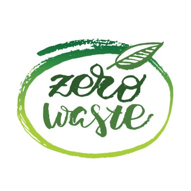 Sıfır atık - el çizilmiş doodle ekoloji hayat ayarla.