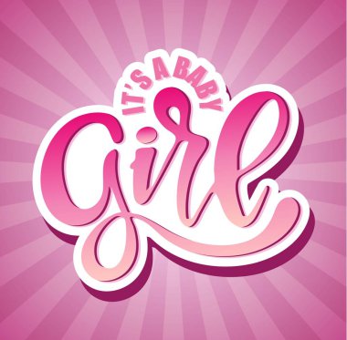 Sevimli yazı etiketi - baby shower - bir erkek , bir kız