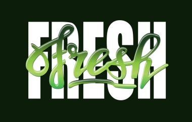 Taze el çizilmiş doodle harf etiketi sanat şablonu afiş