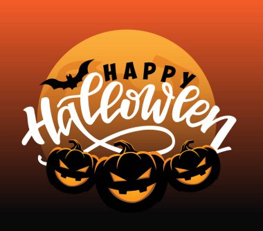 Mutlu Cadılar Bayramı el çizimi karalama etiket afiş şablonu