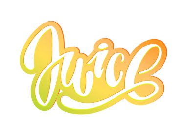 Taze meyve suyu yazı etiket sanat afiş afiş