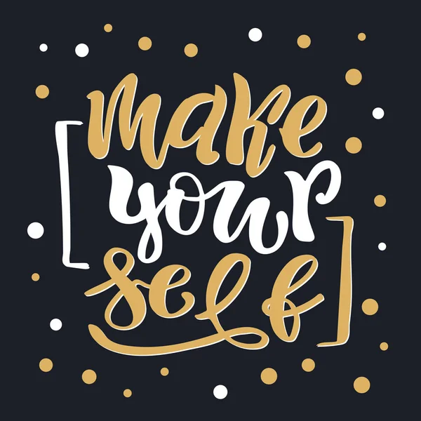 Kendinizi olun - sevimli yazı motivasyon sanat afiş afiş