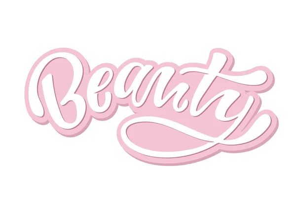 Venta Belleza Moda Lindo Banner Diseño Plantilla Letras — Vector de stock