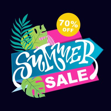 Yaz satış özel teklif afiş afiş