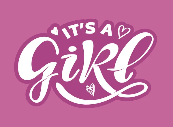 Illustration Vectorielle Girl Texte Pour Vêtements Icône Badge Enfant Bannière — Image vectorielle