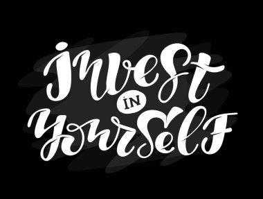 Sevimli el çizilmiş motivasyon yazı afiş afiş şablonu