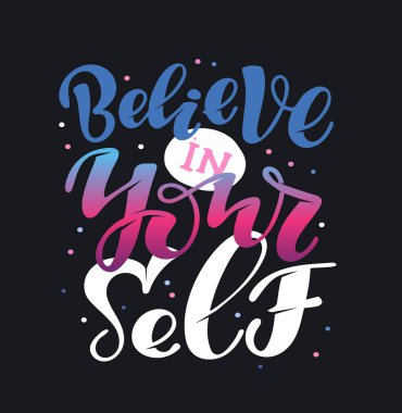 Sevimli el çizilmiş motivasyon yazı afiş afiş şablonu