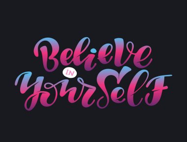 Sevimli el çizilmiş motivasyon yazı afiş afiş şablonu