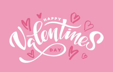 El aşk rozet simge çekilmiş. Sevgililer günü poster kartı davetiye afiş. Romantik teklif vektör yazı tipografi. Hat sanatı