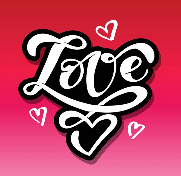 Ręcznie Rysowane Ikona Odznaka Miłości Walentynki Dzień Plakat Karta Zaproszenie — Wektor stockowy
