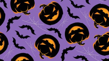 Sevimli el çizilmiş doodle desen arka plan cadılar bayramı sanat