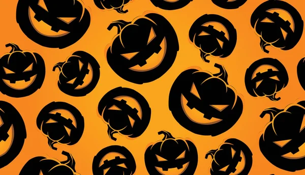 Mignon Dessin Main Motif Doodle Fond Art Halloween — Image vectorielle