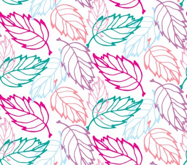 El çizilmiş doodle sonbahar desen arka plan duvar kağıdı tekstil doku şablonu