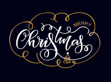 Mutlu Noeller - sevimli yazı el çizilmiş doodle afiş afiş kartı