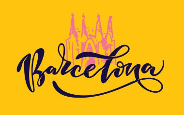 Büyük Şehir Etiketi - güzel el çizimi karalama harfleri. Büyük Şehir Kartpostalı