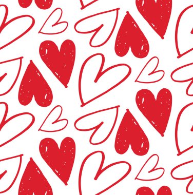 Kalpli bir aşk hikayesi. Seni seviyorum. Sevgililer Günü şablonu.