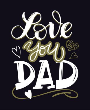 Gelmiş geçmiş en iyi baba - Babalar Günün kutlu olsun - Babamı sev - şirin el karalaması kartpostallar. Tişört tasarımı için şablon, poster, afiş, sanat.