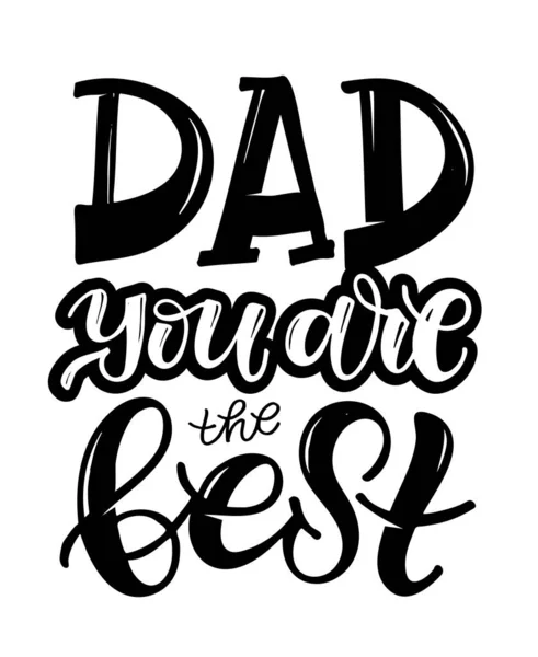 Καλύτερος Μπαμπάς Ποτέ Ευτυχισμένη Ημέρα Του Πατέρα Αγαπώ Τον Μπαμπά — Διανυσματικό Αρχείο