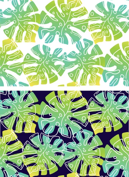 Farbe Abstrakten Handgezeichneten Doodle Tropischen Musters Hintergrund Trendige Muster Design — Stockvektor