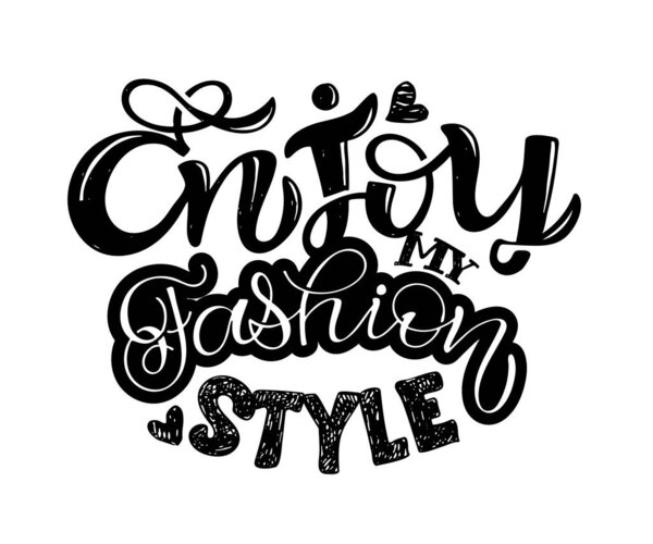 Симпатичная рукописная открытка о жизни и стиле. Искусство письма для баннера, плаката, дизайна футболки
.