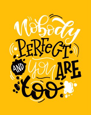 Sevimli, komik el çizimi, yaşam tarzıyla ilgili motivasyon alıntısı. Pankart, poster, tişört tasarımı için harf sanatı.