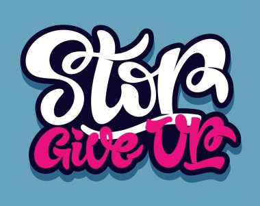 Motivasyon harfi, el çizimi karalama alıntısı. Kartpostal, afiş, poster, tişört tasarımı için mektup sanatı. 