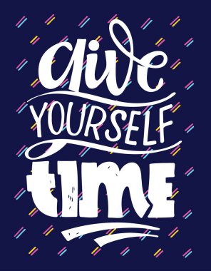 Motivasyon el çizimi, alıntı posteri. Pankart, kartpostal, tişört tasarımı için harf şablonları. 