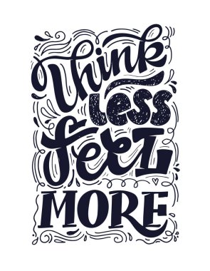 Motivasyon el çizimi karalama alıntısı. Poster, afiş, tişört tasarımı için harf şablonu.