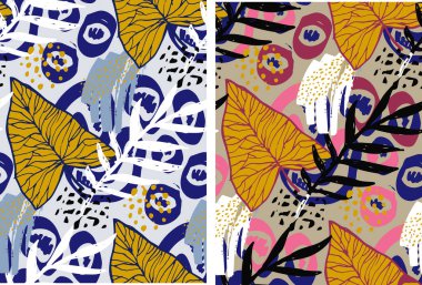 Soyut el çizimi şablon tasarım sanatı. Sonbahar şablonu. Soyut poster afişini sonbahar şablonu.