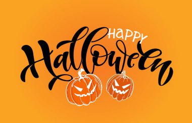 Cadılar Bayramı partisi. Güzel el çizimi karalama sanatı. Cadılar Bayramı kartpostalı - sanat, tişört tasarımı, afiş, web.