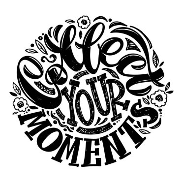 Güzel el çizimi karalama, ilham alıntısı. Poster, afiş, tişört tasarımı için harf sanatı. 