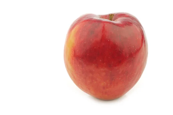 在白色背景上被称为 红色爱 的新鲜苹果 — 图库照片