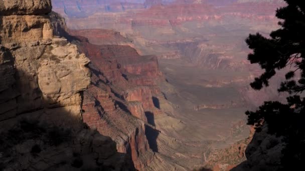 Csodálatos kilátás nyílik a szikla, a Grand Canyon Arizona USA-ban — Stock videók