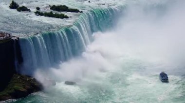 Niagara Şelalesi 'nin havadan çekilmiş görüntüsü.