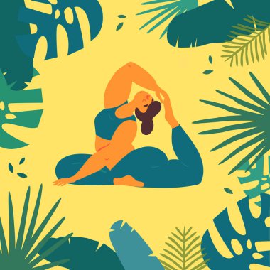 Kral güvercinli kadın rajakapotasana pozu