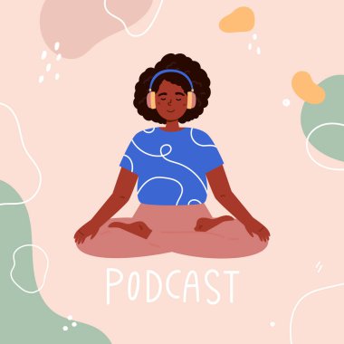 Podcast konsept çizimi
