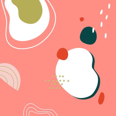 Soyut arkaplan. El değişik şekiller çizmiş.