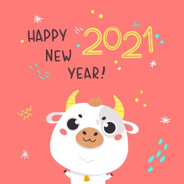 Harfleri olan şirin bir öküz..