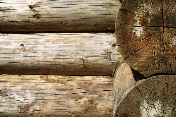 La consistenza del fascio di legno nella fessura con crepe . — Foto Stock